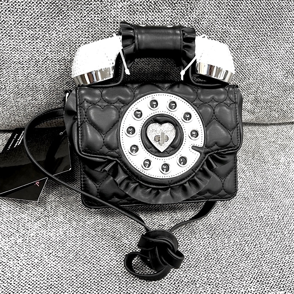 GORGEOUS RHINESTONE CROSS BODY/ HAND BAG with working Bluetooth handset.